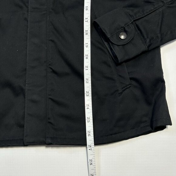 Monadic Mens Cargo Jacket Size Small Black Full Zip Shacket - Picture 12 of 15